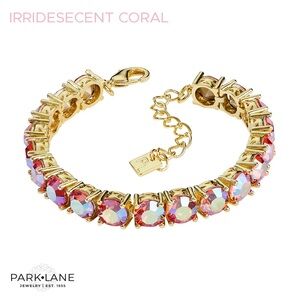 Park Lane Impression Tennis Bracelet | Iridescent Coral | 40 Carats | New